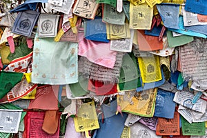 Buddhists` Prayer Flags Wind Horses