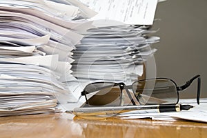 A lot of paperwork photo