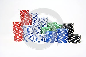 A lot of pokerchips