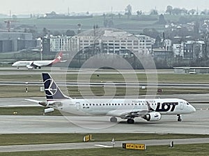 LOT Polish at Flughafen Zurich in Zurich, Switzerland