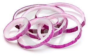 Red Onion on white