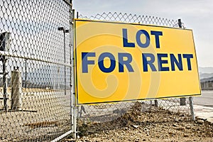Lot for Rent Sign