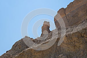 Lot's Wife rock near Dead sea