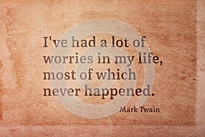 Lot worries Twain