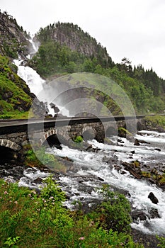 Lotefossen Waterfall