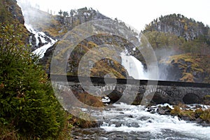 Lotefossen waterfall, Norway