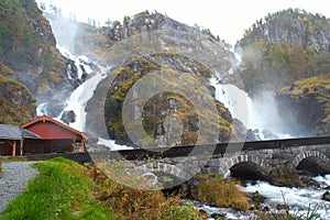 Lotefossen waterfall, Norway