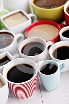 Lots of coffee cups photo