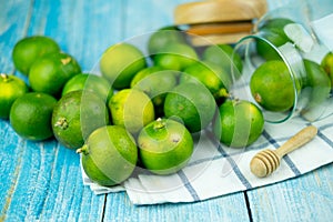 Lots of fresh green lemons. Limes are excellent for ingredient Thai food