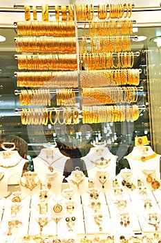 Lots of gold jewelry