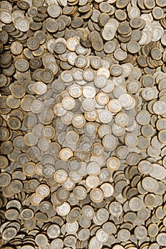 LOTS OF MEXICAN COINS Vertical photo