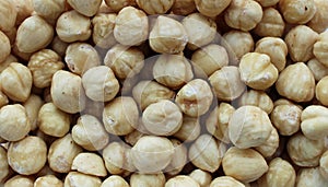 Hazelnut. Background from nuts.