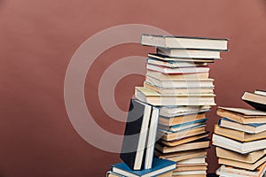 lots of old books to learn and read in the library as background