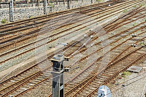 Lots of railway tracks