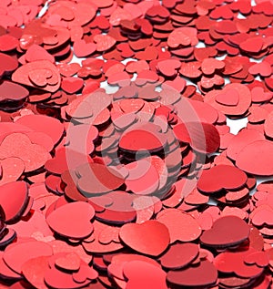 lots of Red valentines hearts