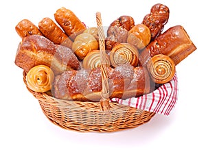 Lots of sweet bakery products