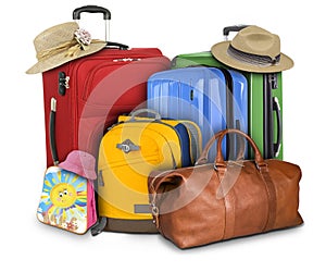 Lots of Travelling Suitcases