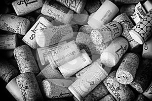 Wine corks - black and white