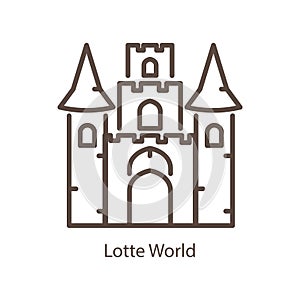 lotte world. Vector illustration decorative design photo
