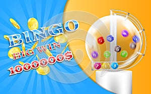 lottery banner, bingo game background