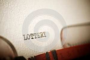 Lottery concept view