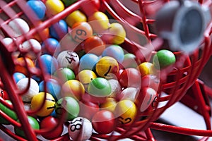 Lottery games with different colored balls