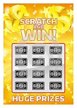 Lottery Instant Scratchcard