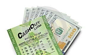 Lotto Cash Close Up photo