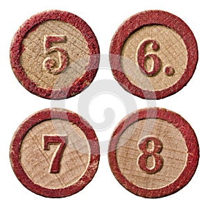 Lotto Numbers Five Six Seven Eight photo