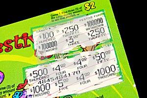 Lotto ticket photo