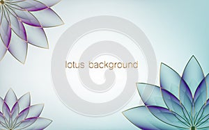 Lotus Banner Template, Colorful Flower of Life. Sacred Geometry. Symbol of Harmony and Balance. Sign of purity. Chakra Yoga design