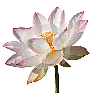 Lotus clipart isolated on white background photo