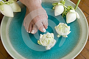 Lotus flower aromatherapy spa for feet 4