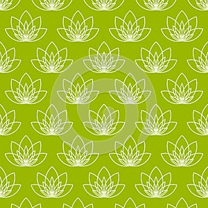 Lotus flower as symbol of yoga