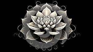 A lotus flower, a botanical marvel