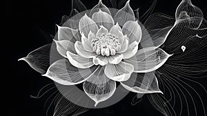 A lotus flower, a botanical marvel