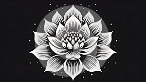 A lotus flower, a botanical marvel