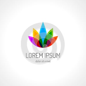 Lotus flower logo template