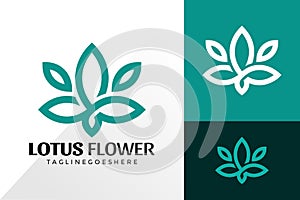 Lotus Flower Spa Logo Vector Design, Creative Logos Designs Concept for Template