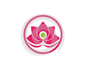 Lotus flowers logodesign Template icon