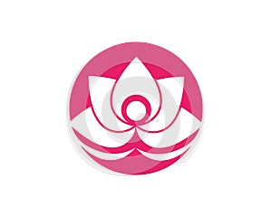 Lotus flowers logodesign Template icon