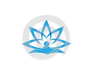 Lotus flowers logodesign Template icon photo