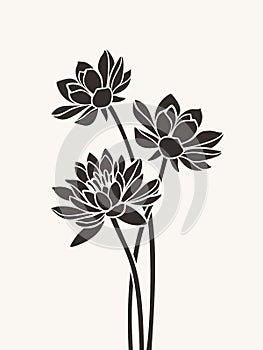 Květiny. vektor ilustrace 