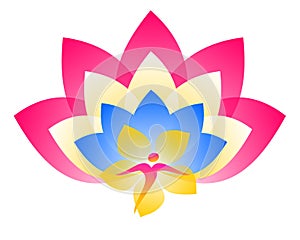 Lotus Logo. Soul and flower.