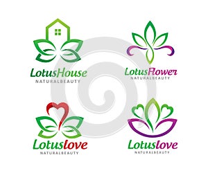 Lotus logo symbol or icon template