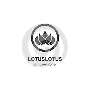 Lotus logo template vector icon