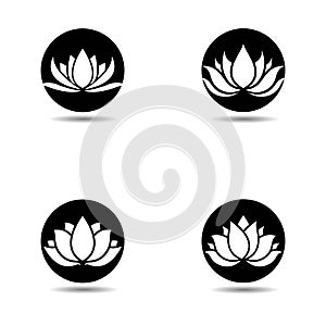 Lotus logo template vector icon