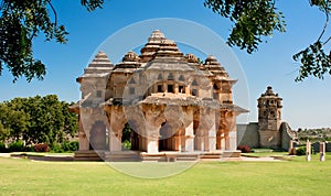 Lotus mahal of Zanana Enclosure at town Hampi