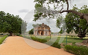 Lotus Mahal at the Zenana Enclosure in Hampi, South India