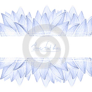 Lotus petals design card